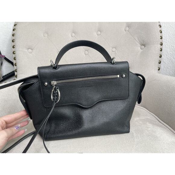 Rebecca Minkoff Gabby Crossbody Bag Satchel Black Top Handle Bag - Picture 1 of 8